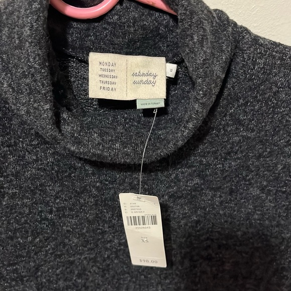 NWT Anthropologie Brushed Fleece Mock Neck Dress - Picture 3 of 3